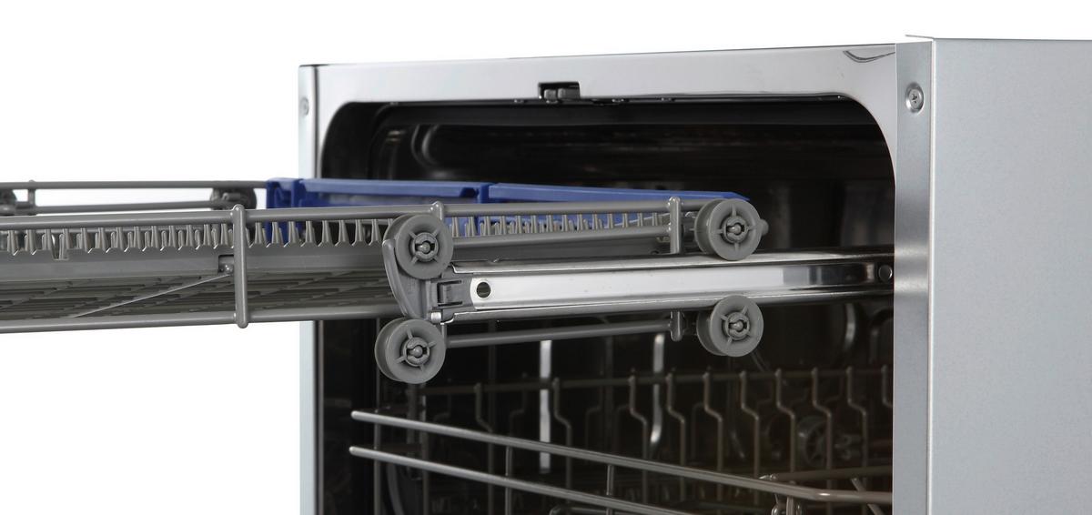 Geschirrspüler Silberfarben B: 59,4 cm - Silberfarben, Basics, Kunststoff/Metall (59,8/81,5/55cm) - Respekta