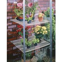 GARTENREGALSET FÜR ANLEHNHAUS 900 UND 1300 - Alufarben, Basics, Metall (61/63cm)
