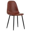Stuhl-Set Polar - Schwarz/Braun, Design, Textil/Metall (44/87/53cm) - Livetastic