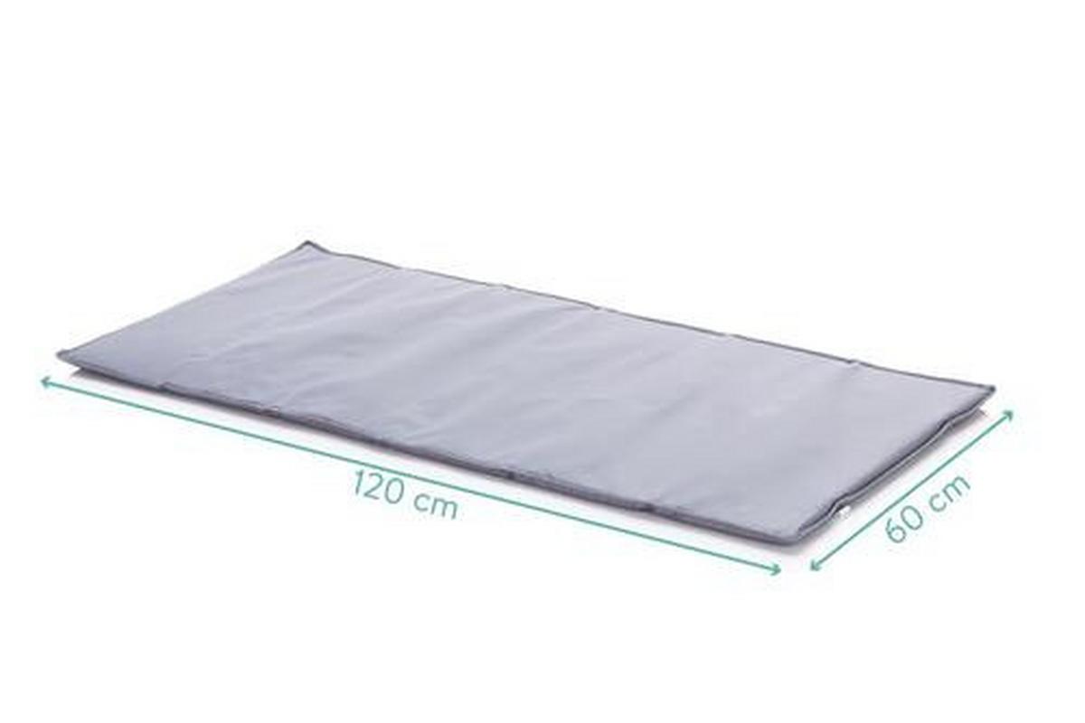 Reisebett Travel Cot Hellgrau Mit Rädern + Transporttasche - Hellgrau, Basics, Kunststoff/Metall (60/120cm) - Fillikid