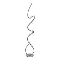 Led Állólámpa Eu9219cc - krómszínű/átlátszó, Design, üveg/fém (23/28/147cm)