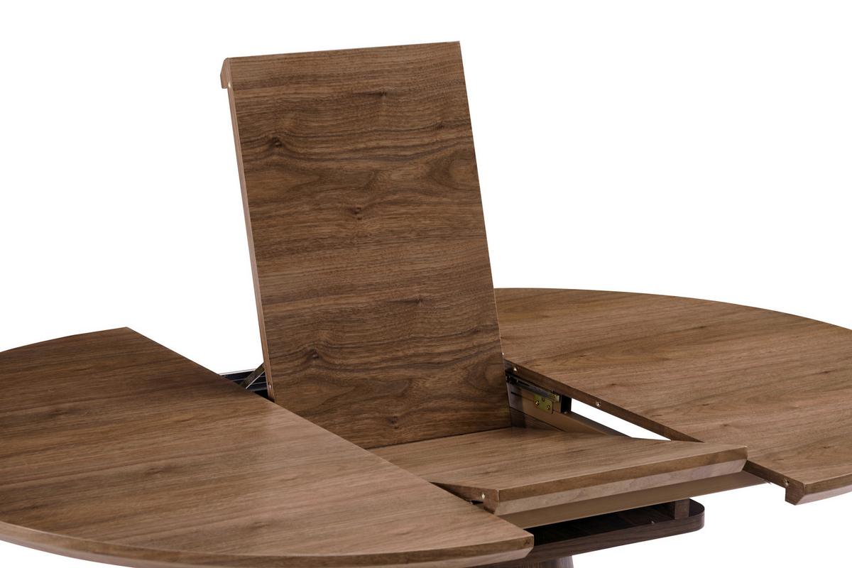 Esstisch Sundsvall Walnussfarben L: 120-160 cm - Walnussfarben, MODERN, Holz/Holzwerkstoff (120/160/120/76cm) - P & B