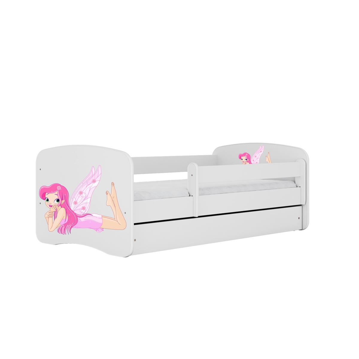 Kinder-/Juniorbett Babydreams Inkl. Matratze 80x160 - Birkefarben/Weiß, MODERN, Holz/Holzwerkstoff (80/160cm) - MID.YOU