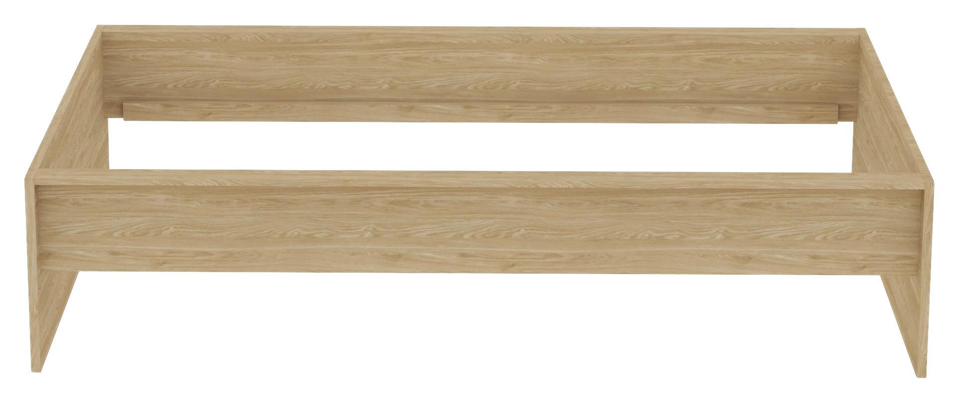Unit Elements Bettrahmen 120x200 Cm Eichefarben - Eichefarben, KONVENTIONELL, Holzwerkstoff (120/200cm) - Ondega