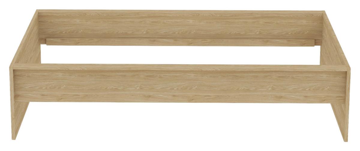 Unit Elements Bettrahmen 120x200 Cm Eichefarben - Eichefarben, KONVENTIONELL, Holzwerkstoff (120/200cm) - Ondega