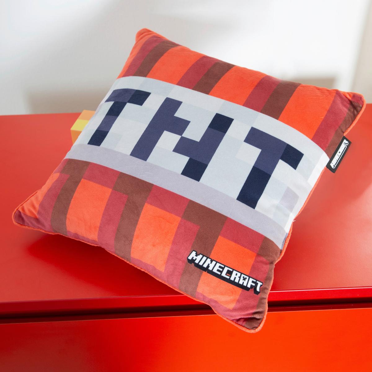 Zierkissen Minecraft Tnt - Rot, Textil (38/38cm)