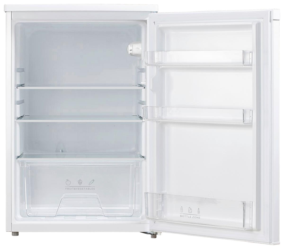 Kühlschrank Weiß 131 L Freistehend - Weiß, Basics, Glas/Kunststoff (55,3/84,5/57,4cm) - Silva Schneider