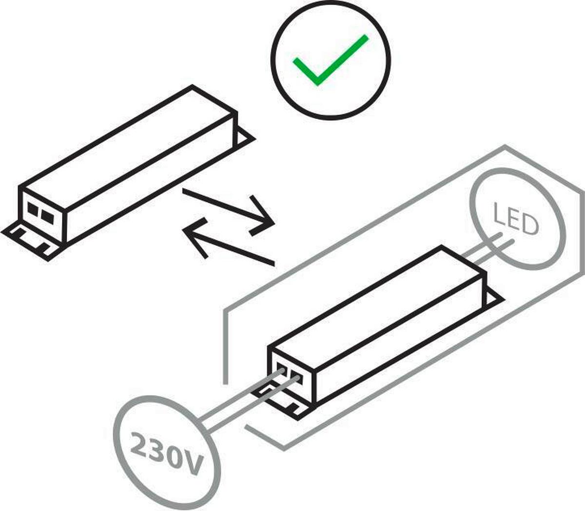 Led-wandleuchte 20-32683 Arande - Chromfarben, KONVENTIONELL, Metall (11/38/5cm)