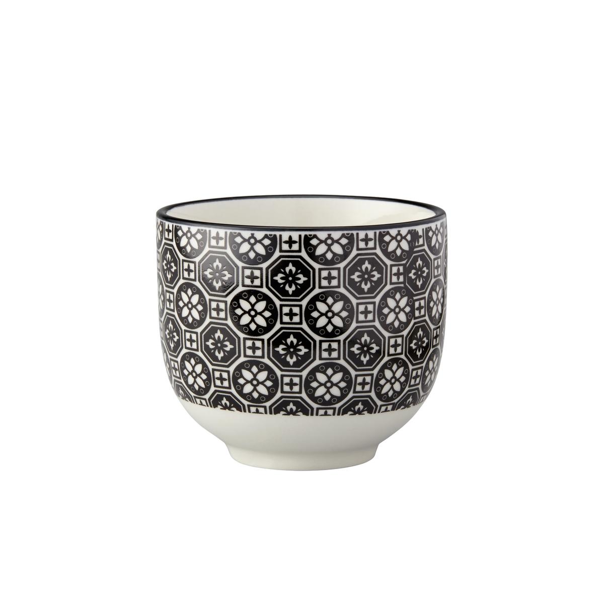 ŠÁLEK NA ČAJ Shiva - bílá/černá, Lifestyle, keramika (7/6cm) - Modern Living