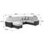 Wohnlandschaft in U-Form Sava 153x329x212 cm - Dunkelgrau/Silberfarben, MODERN, Karton/Holz (153/329/212cm) Wohnlandschaft in U-Form Sava 153x329x212 cm - Dunkelgrau/Silberfarben, MODERN, Karton/Holz (153/329/212cm)