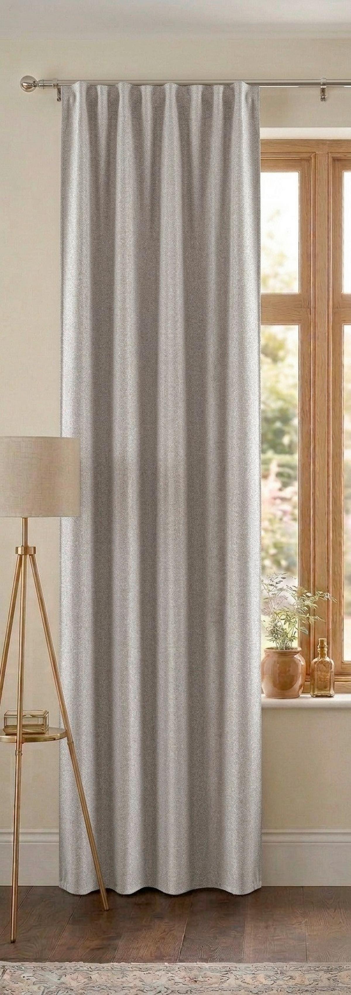 Készfüggöny Milano Kb. 140/245cm - bézs, Modern, textil (135/245cm) - Luca Bessoni