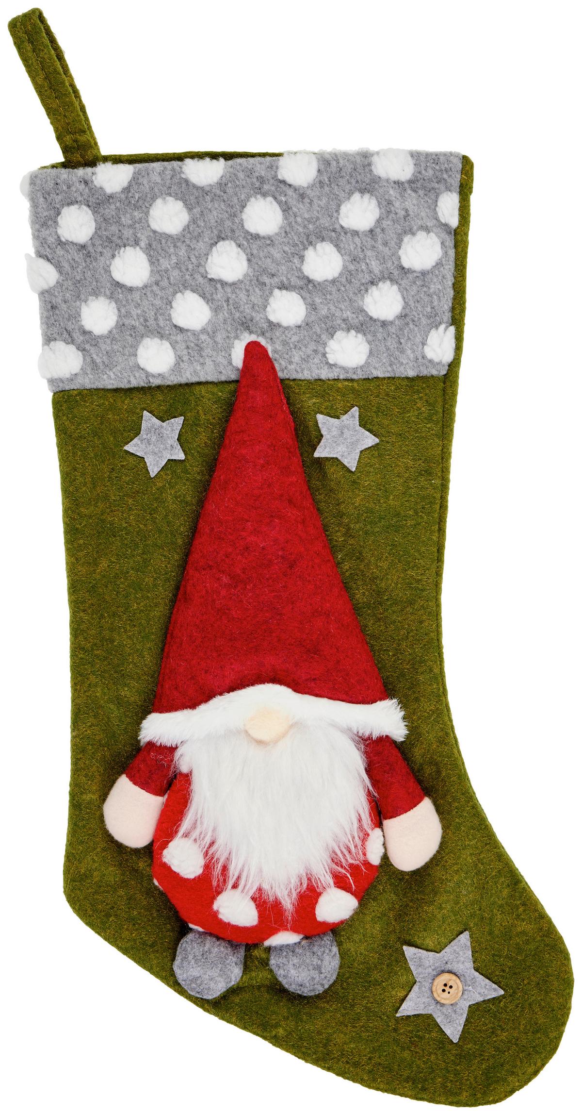 Socken Nikolo - Grün, KONVENTIONELL, Textil (47/22cm) - Ondega