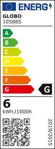 LED žárovka 6W, E14, 380 Lumen - sklo (3,5/9,8cm) - Globo