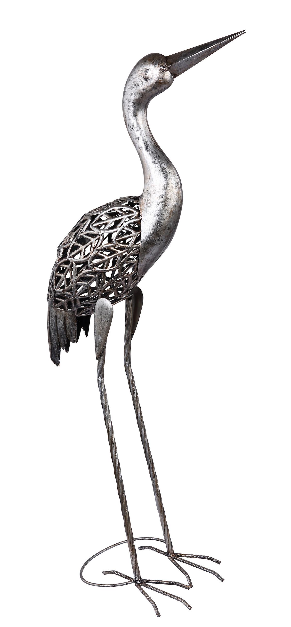 Solarleuchte Metall Grau - Grau, Basics, Metall (29/15/77cm) - Globo