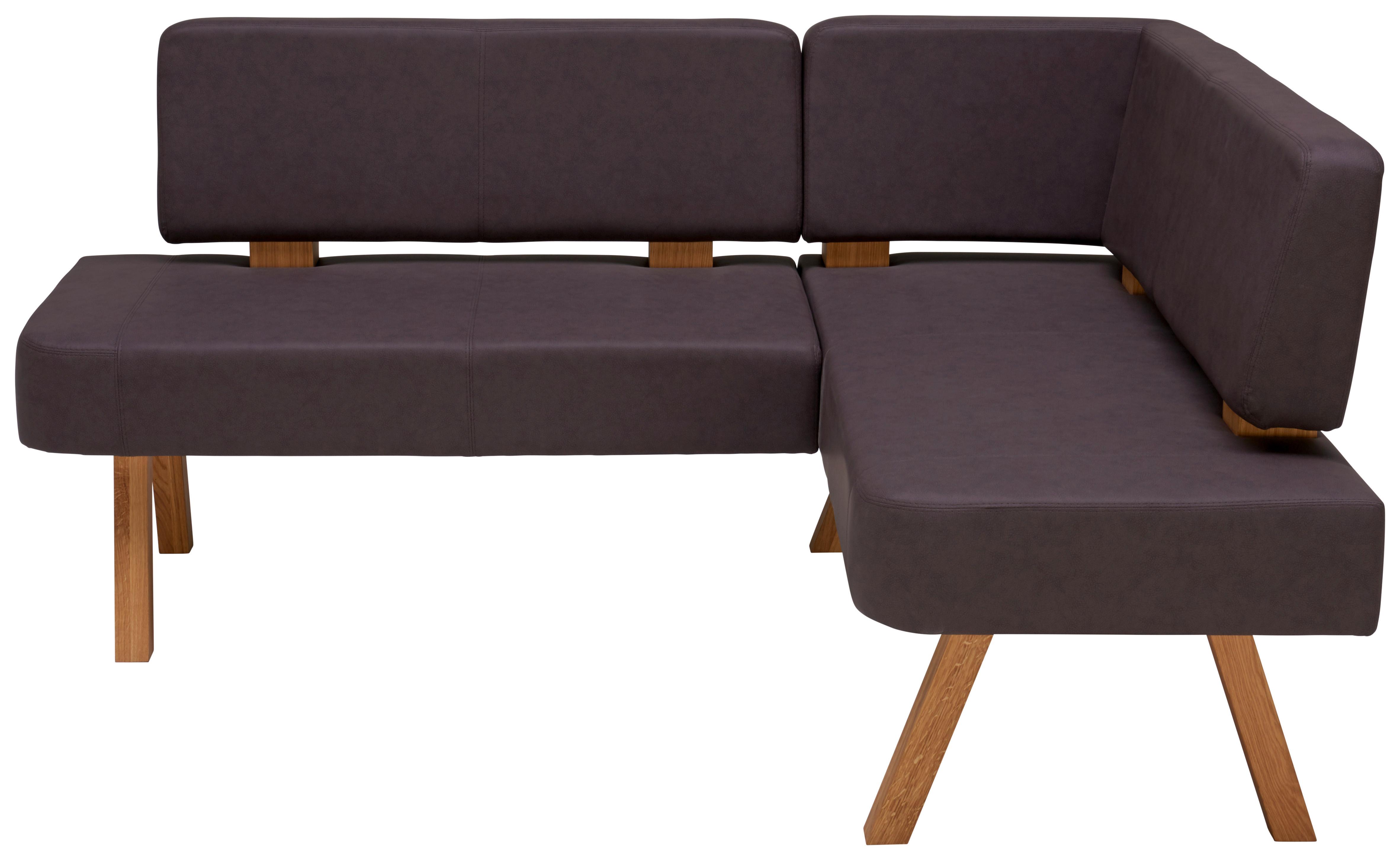 Braune Eckbank in Lederoptik