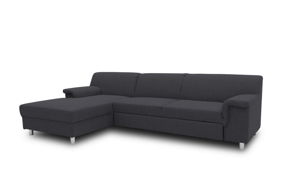 Ecksofa Jamie Rücken Echt Schlammfarben Webstoff - Chromfarben/Schlammfarben, KONVENTIONELL, Textil (150/251cm) - MID.YOU