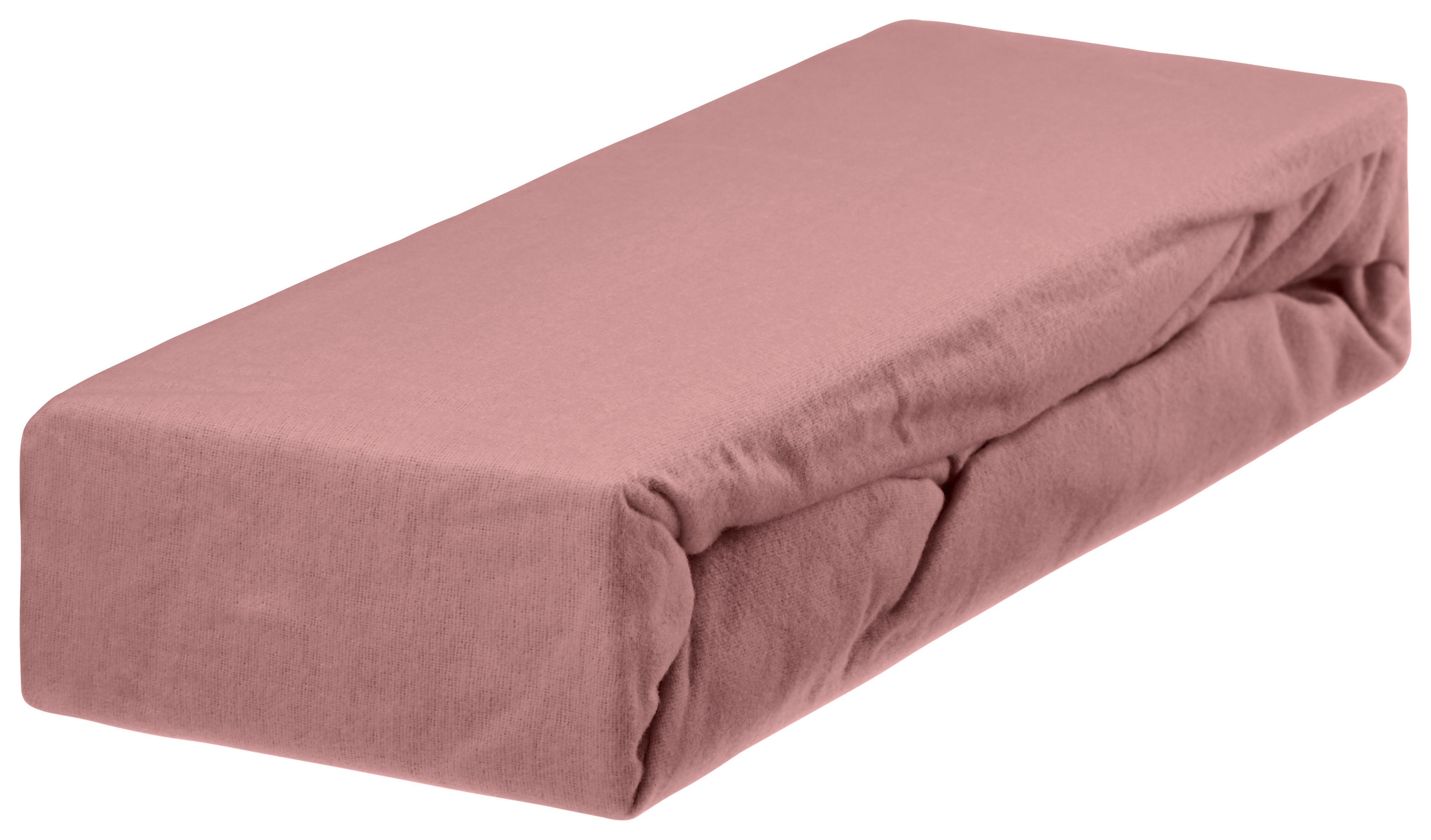 Spannleintuch Alaska - Mauve, KONVENTIONELL, Textil (90/200cm) - Ondega