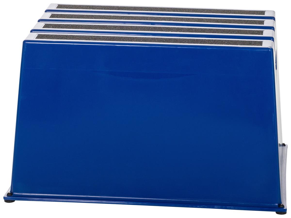 Tritthocker Tio-E1 - Blau, Basics, Kunststoff (52,5/31/37,5cm) - MID.YOU