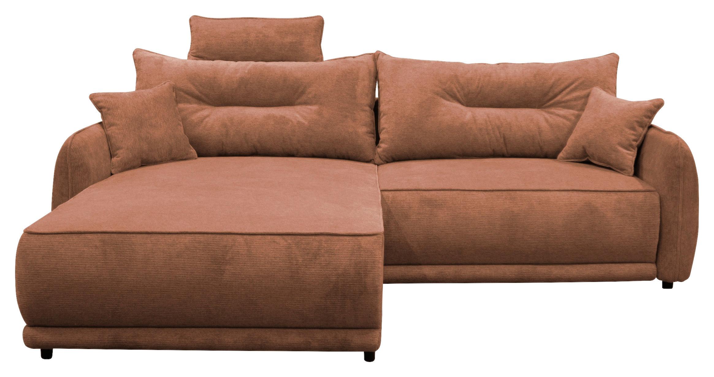 Ecksofa Fresh Rostfarben 195x264 cm - Rostfarben/Beige, Design, Textil (195/264cm) - MID.YOU