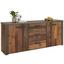 Komoda Sideboard Clif - hnedá/tmavohnedá, Moderný, umelá hmota/kov (196/83/41cm) Komoda Sideboard Clif - hnedá/tmavohnedá, Moderný, umelá hmota/kov (196/83/41cm)