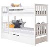 Etagenbett Sammy Weiß Kiefer Massiv 90 Cm Mit Bettkasten - Weiß, MODERN, Holz (90/200cm) - MID.YOU