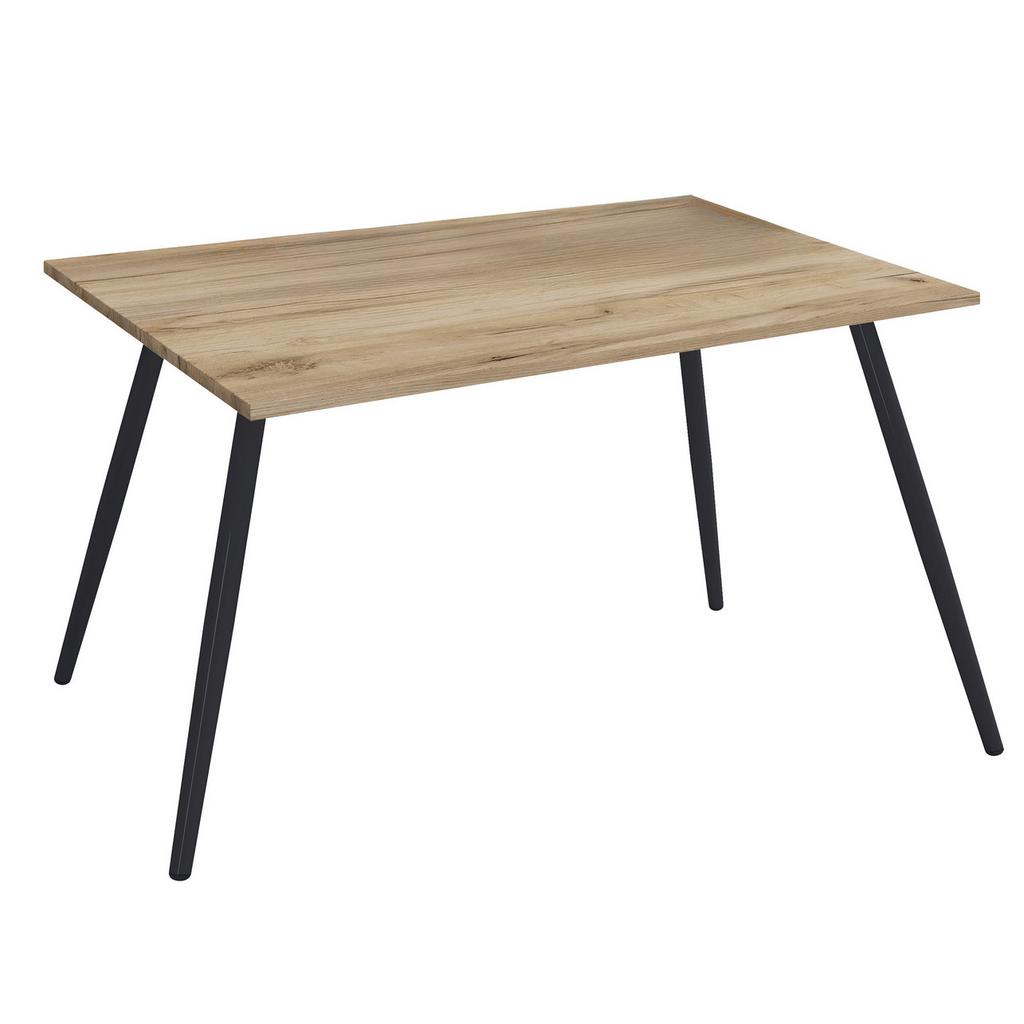 Schreibtisch Salia schwarz/Eichefarben, L: 110cm