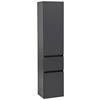 Hochschrank Kopenhagen B: 40 Cm Graphitfarben - Silberfarben/Graphitfarben, KONVENTIONELL, Holzwerkstoff (40/180/35cm) - Held