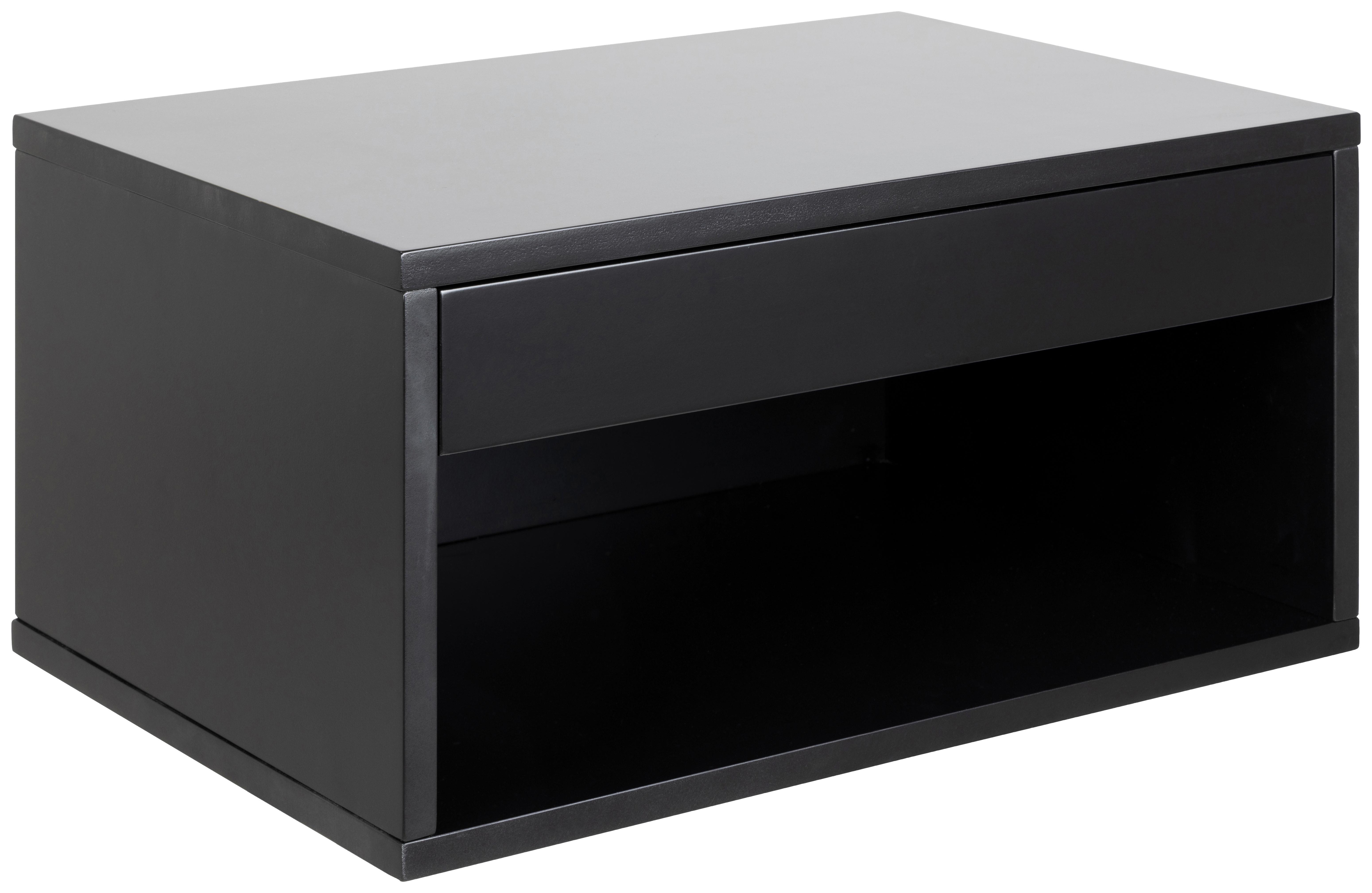 Nachtkästchen Schwarz H: 24,3 cm Hängend Cholet