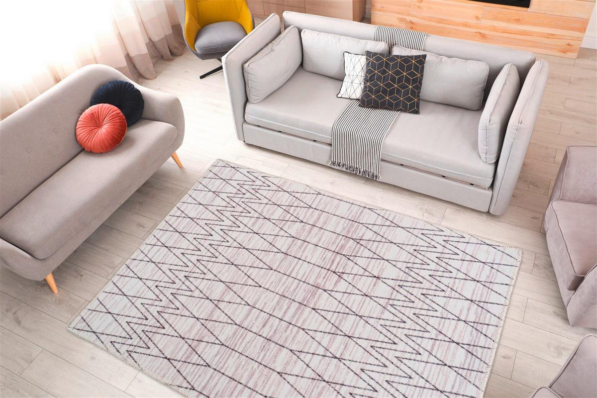 Flachwebteppich Grau Maya 120x180 cm - Grau, Basics, Textil (120/180cm) - Kayoom