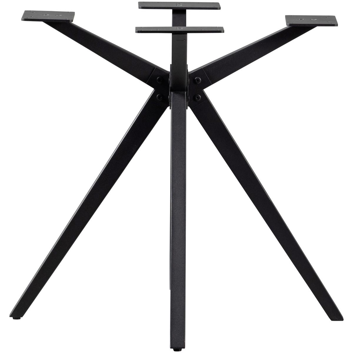 TISCHGESTELL Tablo Schwarz B: 80cm - Schwarz, MODERN, Metall (80/72/80cm) - Livetastic