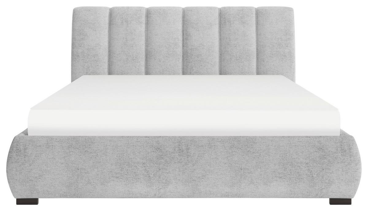 Polsterbett Bilbao Hellgrau 140x200 Cm - Hellgrau, MODERN, Holz/Holzwerkstoff (140/200cm) - MID.YOU