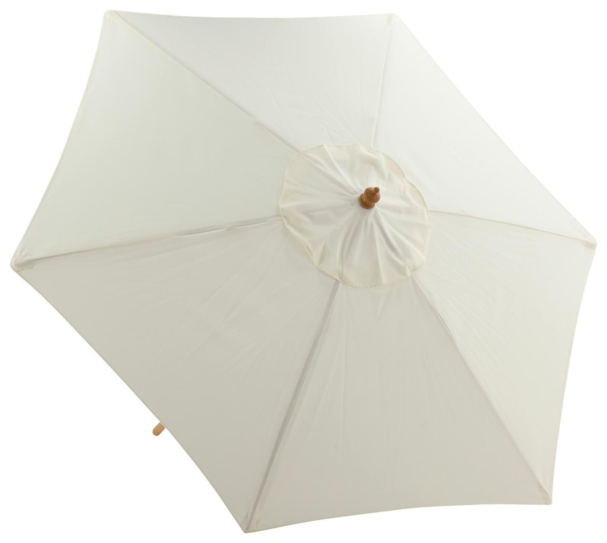 Sonnenschirm Corypho - Weiß, KONVENTIONELL (250/232cm) - Gardenson