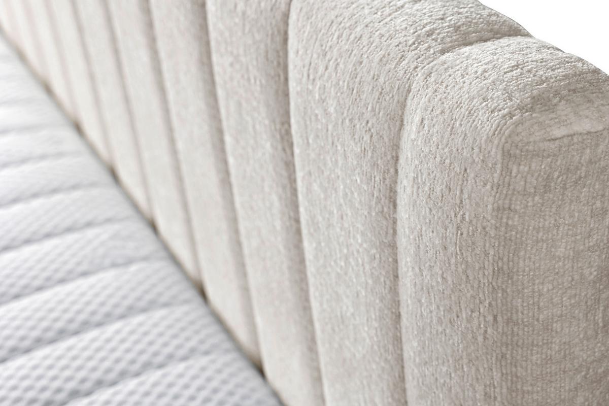 Schlafsofa Roma, Beige B: 212 Cm - Beige/Schwarz, Design, Holz/Holzwerkstoff (212/83/99cm) - MID.YOU