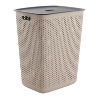 Nádoba na bielizeň MAJA - CA. 60L - čierna/taupe, Modern (45/34/58cm) - Mömax