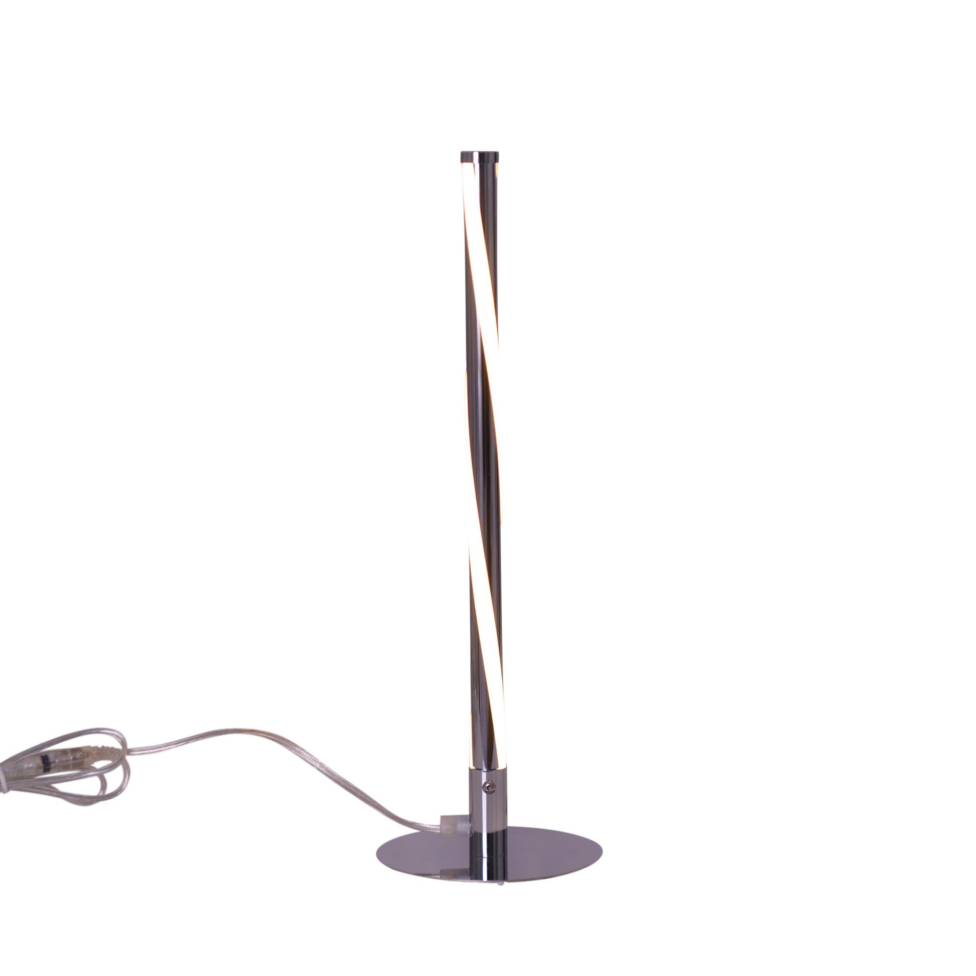 LED-Tischlampe Chromfarben mit Kippschalter - Chromfarben, Design, Kunststoff/Metall (13,5/40cm) - Näve