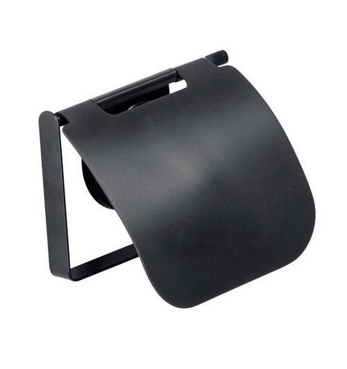 Wc-papír Tartó Static Loc Pavia 24900100 - fekete, Modern, fém (13/12/3cm) - Wenko