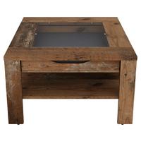 Couchtisch Ralph Alteiche B: 67 cm - Alteiche, Design, Glas/Holzwerkstoff (67/43/67cm) - MID.YOU