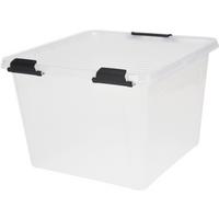 Aufbewahrungsbox mit Deckel Kunststoff 40x40x27 cm - Transparent, Basics, Kunststoff (40/40/27cm)