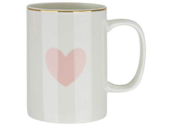 Hrnek Na Kávu Bibi - bílá/růžová, Romantický / Rustikální, keramika (7,9/10,8cm) - MÖMAX modern living Hrnek Na Kávu Bibi - bílá/růžová, Romantický / Rustikální, keramika (7,9/10,8cm) - MÖMAX modern living
