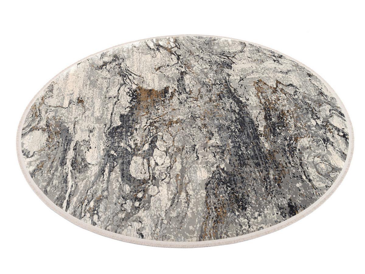 Webteppich Lille - Goldfarben/Grau, Design, Textil (200cm) - Dieter Knoll