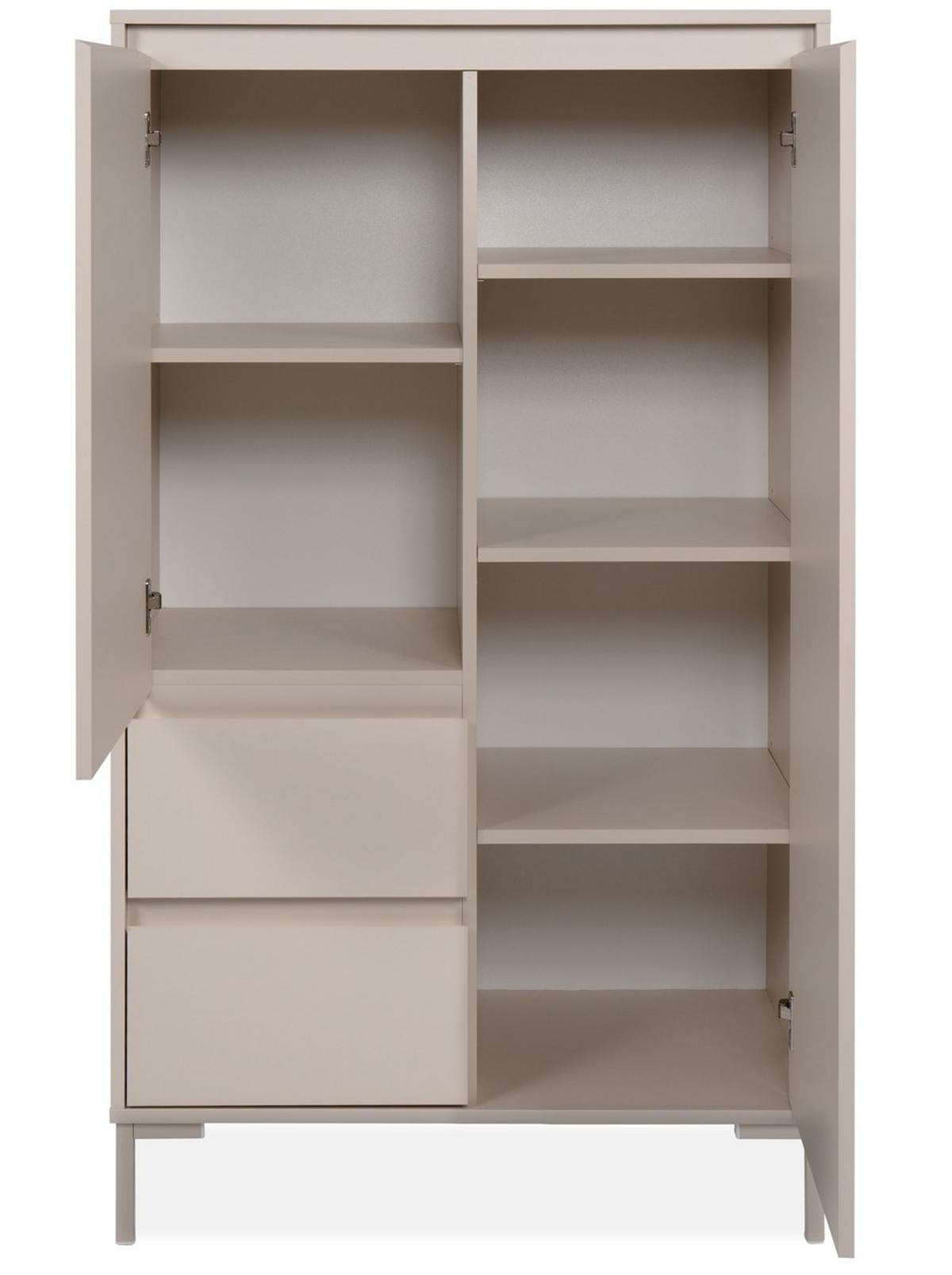 Highboard Korsika Kaschmir B: 81cm - Kaschmir, Design, Holzwerkstoff (81/139/40cm) - MID.YOU