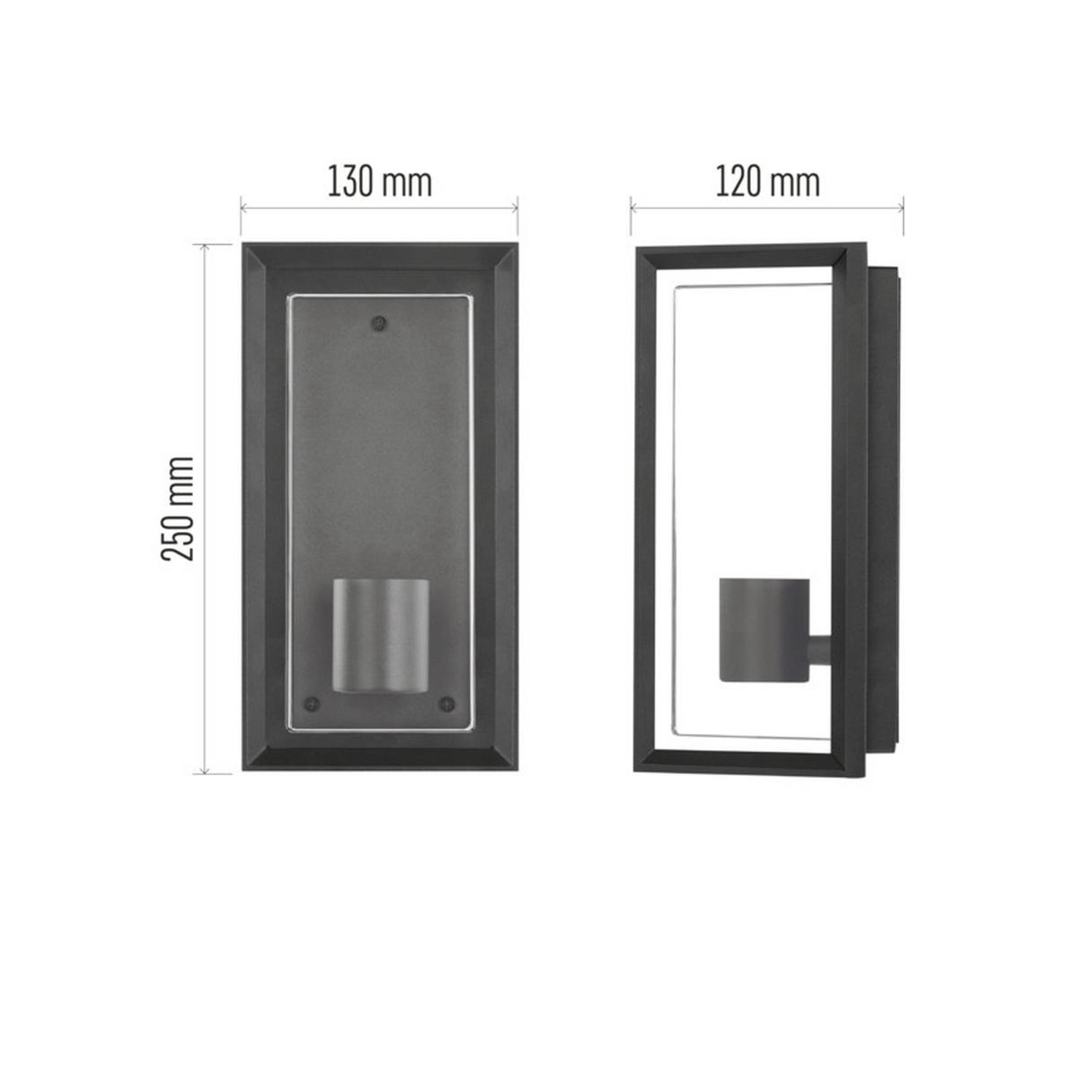 VONKAJŠIE LED SVIETIDLO MALVA - čierna, Modern, kov/plast