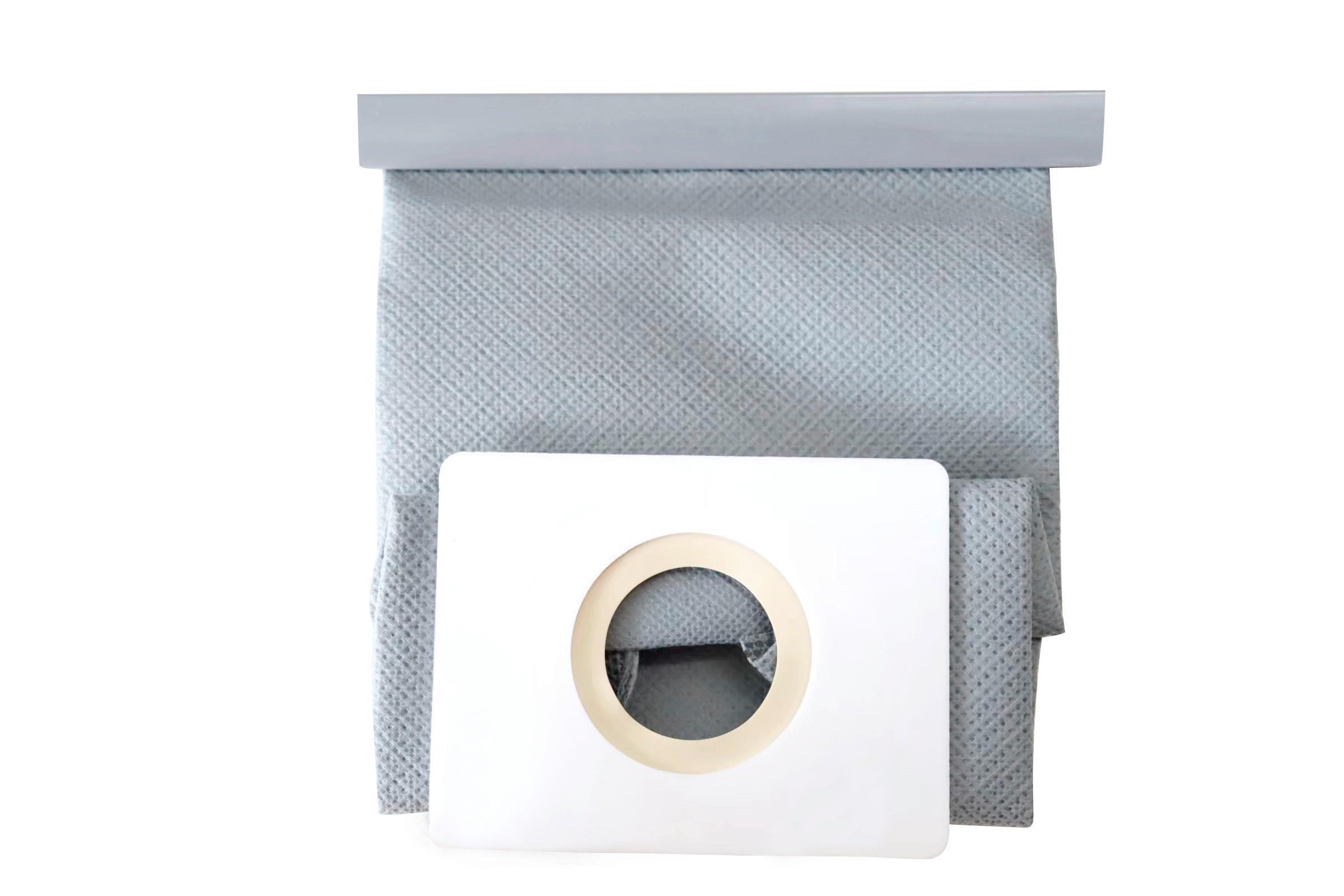 Staubsaugerbeutel Miro 1 L Gute Filterleistung - Grau, KONVENTIONELL, Textil (15,5/17cm) - Bono