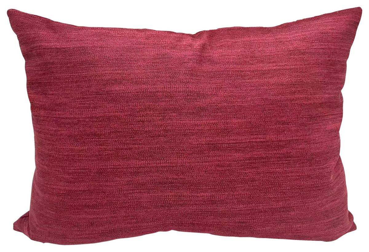 Zierkissen Carmina 50x70 cm Polyester Bordeaux mit Zipp - Bordeaux, ROMANTIK / LANDHAUS, Textil (50/70cm) - James Wood