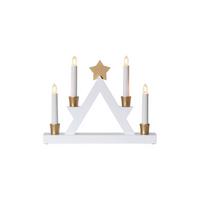 DEKORAČNÍ LED SVÍTIDLO FROHE - bílá/barvy zlata, Basics, dřevo/plast (33/6/26cm) - Eglo