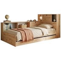 Stauraumbett VIVO Eiche Artisan Dekor 90x200 cm - Eiche Artisan, Basics, Holzwerkstoff (90/200cm)