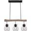 Závesná Lampa Gidi - čierna, Romantický / Vidiecky, kov/drevo (60cm) - Modern Living Závesná Lampa Gidi - čierna, Romantický / Vidiecky, kov/drevo (60cm) - Modern Living