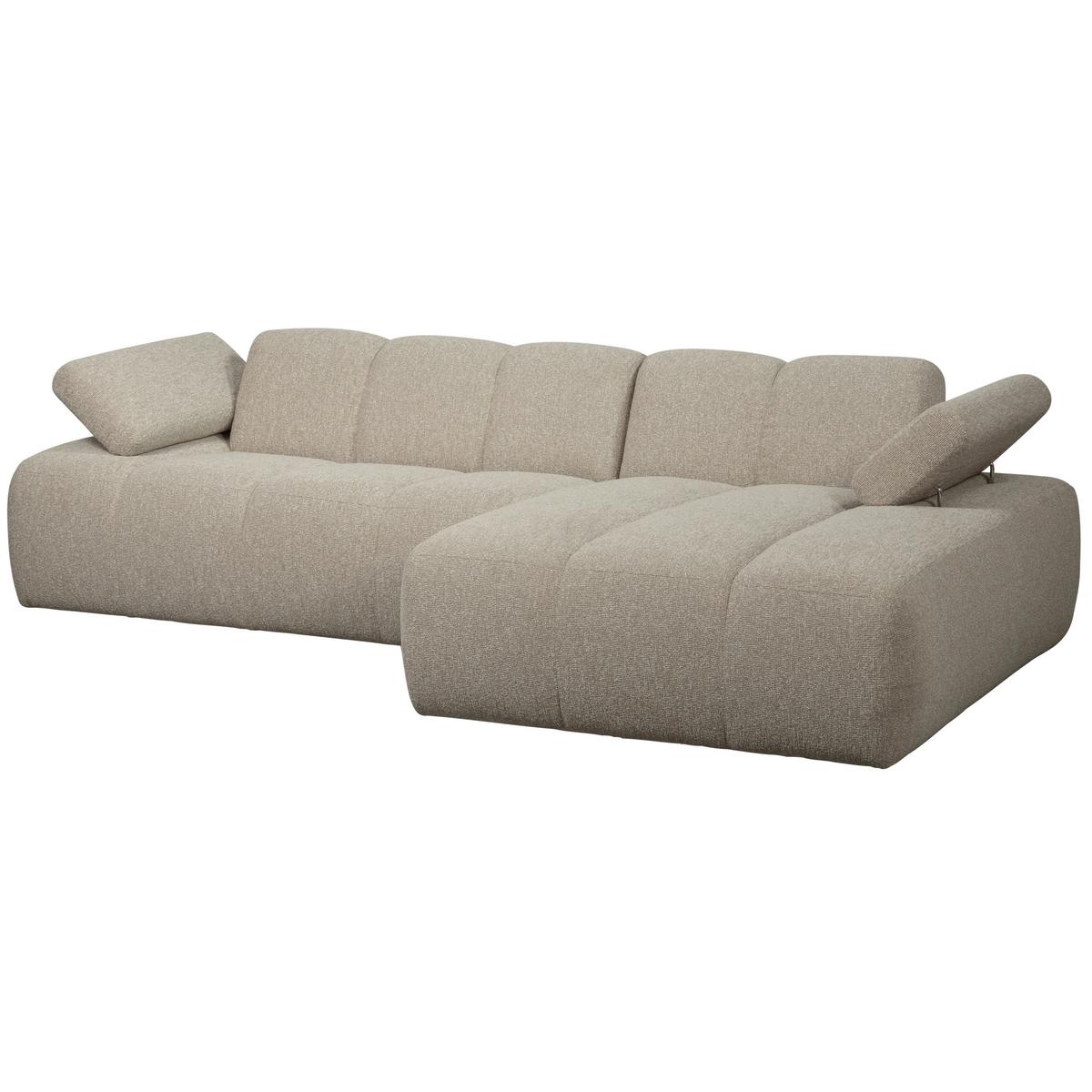 Ecksofa Mojo Beige S: 284x160 Cm - Beige/Schwarz, Design, Textil (284/160cm) - Livetastic