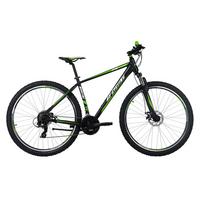 Mountainbike Hardtail 29 Zoll Morzine 21 Gänge - Schwarz/Grün, Basics, Metall (139/76/21cm) - KS Cycling