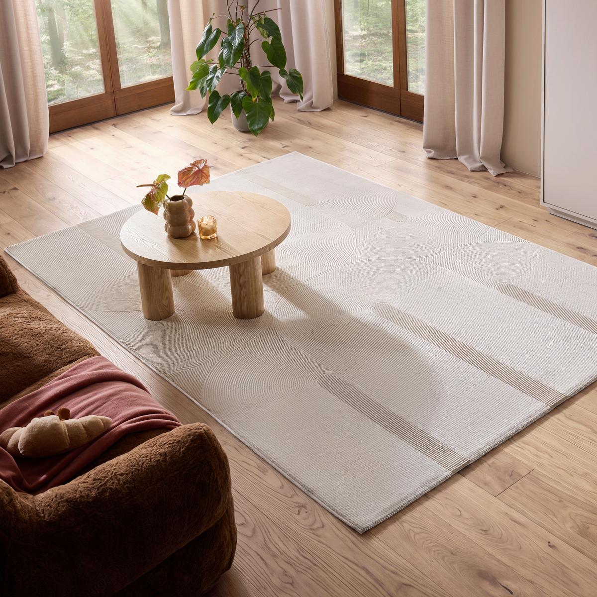 TKANÝ KOBEREC LEONIE - krémová, Konvenční, textil (160/230cm) - Mömax